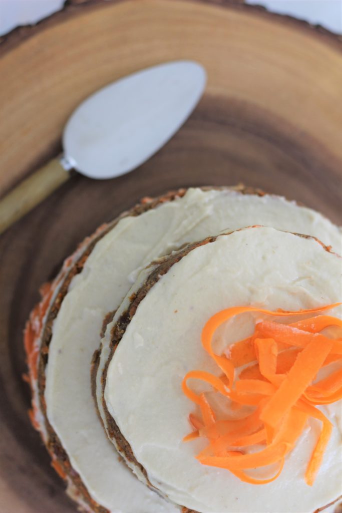 Raw Carrot Cake Plant Based Vegan Gluten Free